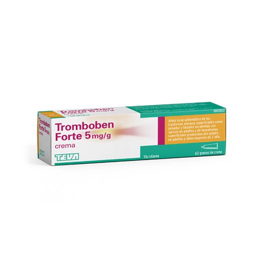Tromboben Forte 5 Mg/G Crema, 1 Tubo De 60 G