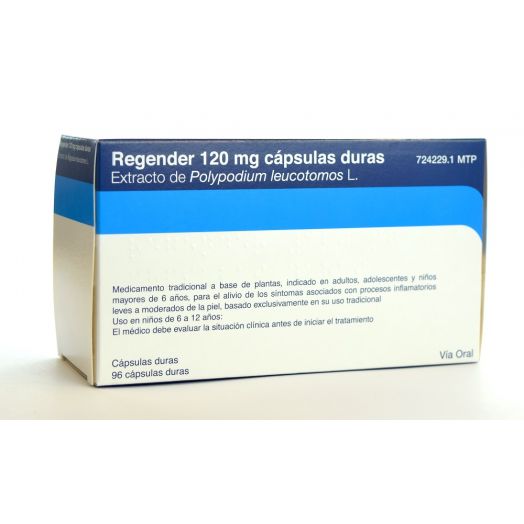 REGENDER 120 mg CAPSULAS DURAS. , 96 cápsulas
