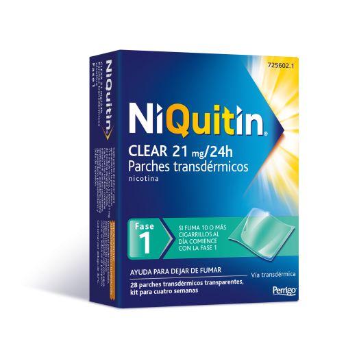 NIQUITIN CLEAR 21 MG/24 HORAS PARCHE TRANSDERMICO 28 parches transdérmicos