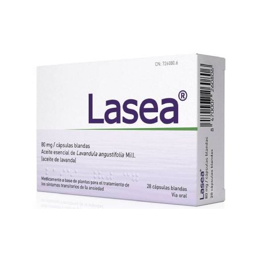 LASEA 80 MG CAPSULAS BLANDAS, 28 cápsulas