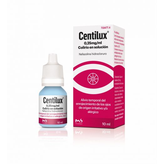 CENTILUX 0,25 mg/ml COLIRIO EN SOLUCION , 1 frasco de 10 ml