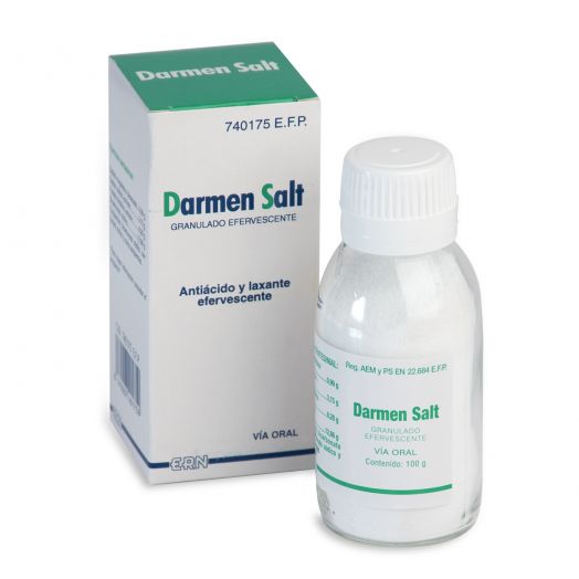 DARMEN SALT GRANULADO EFERVESCENTE, 1 frasco de 100 g
