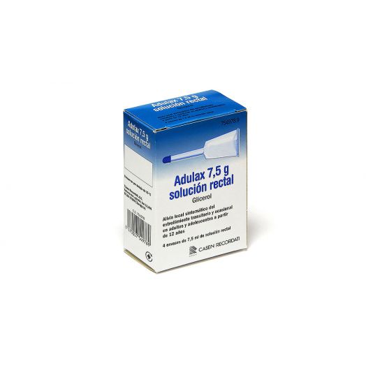 ADULAX 7,5  G SOLUCIÓN RECTAL , 4 enemas de 7,5 ml