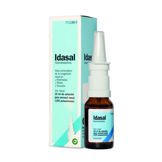 IDASAL 1mg/ml SOLUCION PARA PULVERIZACION NASAL , 1 frasco de 15 ml