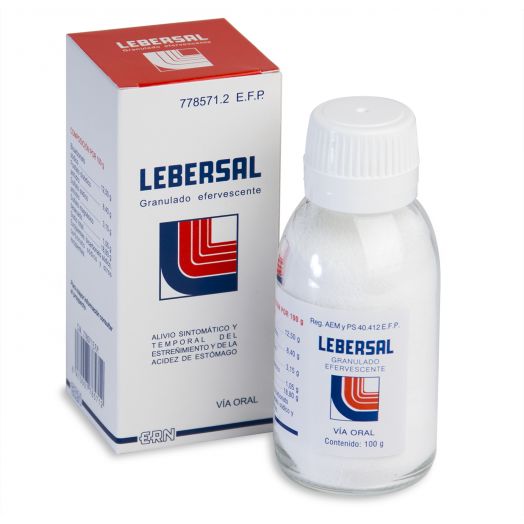 LEBERSAL GRANULADO EFERVESCENTE, 1 frasco de 100 g