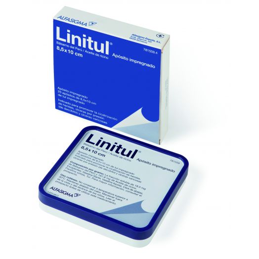 LINITUL APOSITO IMPREGNADO, 20 apósitos de 8,5 x 10 cm