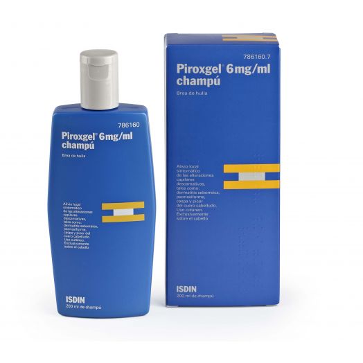PIROXGEL 6 mg/ml CHAMPU , 1 frasco de 200 ml