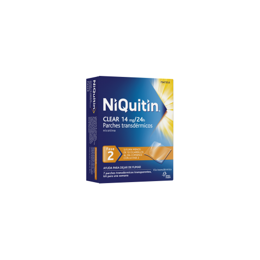 NIQUITIN CLEAR 14 MG/24 HORAS PARCHE TRANSDERMICO 7 parches transdermicos