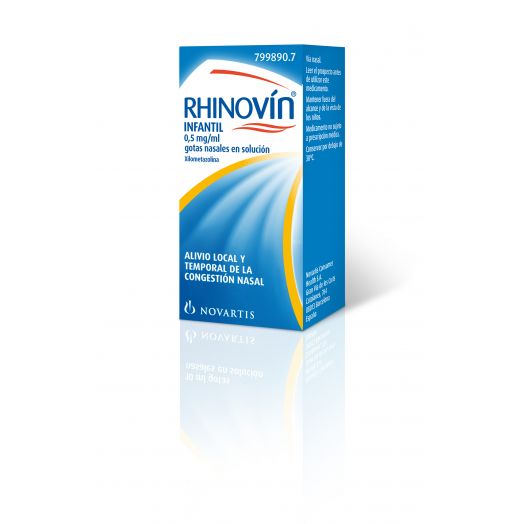 RHINOVÍN INFANTIL 0,5 MG/ML GOTAS NASALES EN SOLUCIÓN, 1 frasco de 10 ml