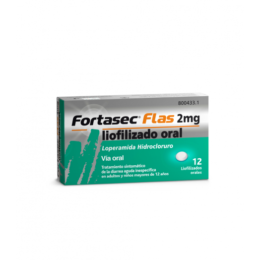 FORTASEC FLAS 2 mg LIOFILIZADO ORAL , 12 liofilizados