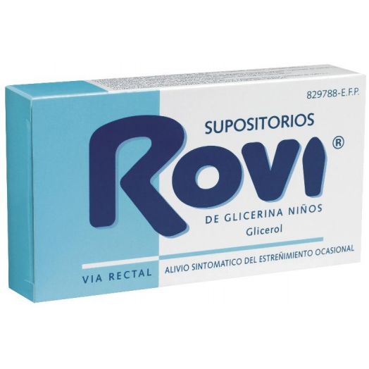 SUPOSITORIOS DE GLICERINA  ROVI  NIÑOS, 15 supositorios