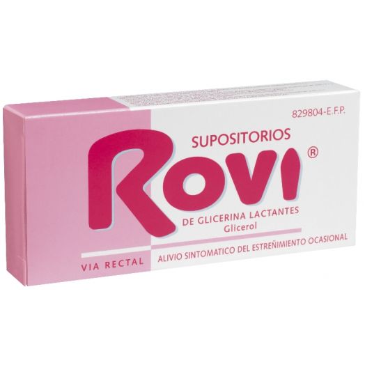 SUPOSITORIOS DE GLICERINA ROVI LACTANTES, 10 supositorios