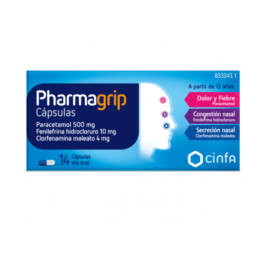 PHARMAGRIP CAPSULAS , 14 cápsulas