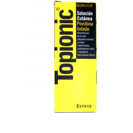 TOPIONIC SOLUCION CUTANEA, 1 frasco de 100 ml