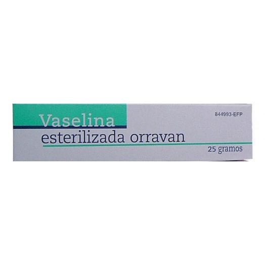 VASELINA ESTERILIZADA PURA ORRAVAN POMADA , 1 tubo de 25 g