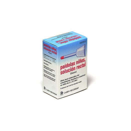 PAIDOLAX NIÑOS, SOLUCIÓN RECTAL, 4 enemas de 4 ml