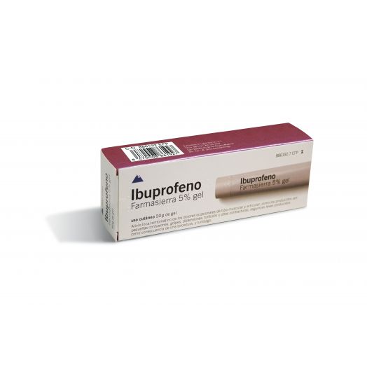 IBUPROFENO FARMASIERRA  50 mg/ g GEL , 1 tubo de 50 g
