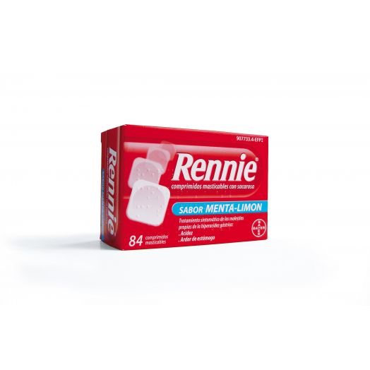 RENNIE 680 MG/80 MG COMPRIMIDOS MASTICABLES CON SACAROSA , 84 comprimidos