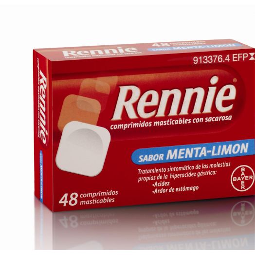 RENNIE 680 MG/80 MG COMPRIMIDOS MASTICABLES CON SACAROSA , 48 comprimidos