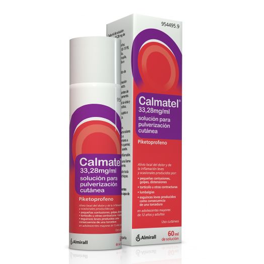 CALMATEL 33,28 mg/ml SOLUCIÓN PARA PULVERIZACIÓN CUTÁNEA , 1 envase pulverizador de 60 ml