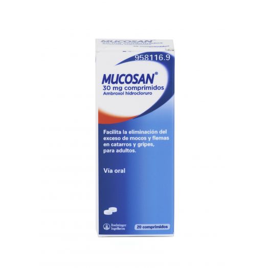 MUCOSAN 30 mg COMPRIMIDOS , 20 comprimidos