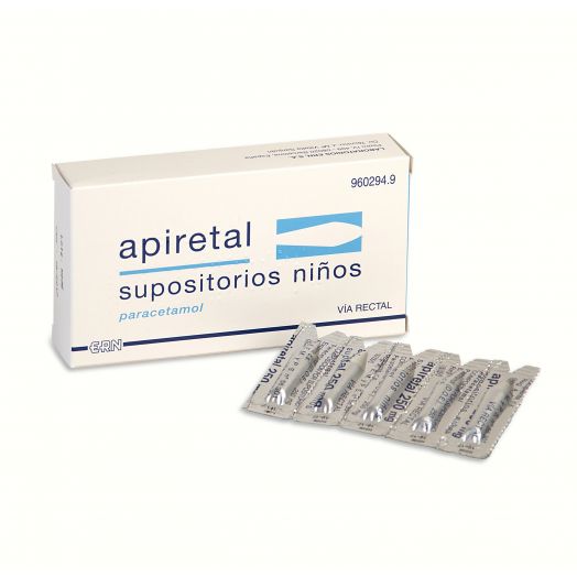 APIRETAL NIÑOS 250mg SUPOSITORIOS , 5 supositorios