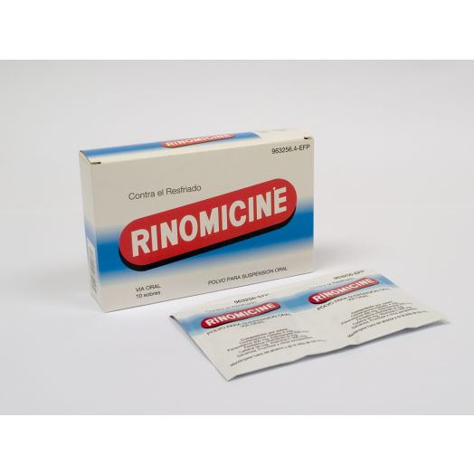 RINOMICINE POLVO PARA SUSPENSIÓN ORAL , 10 sobres