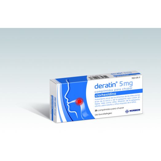 DERATIN 5 mg  COMPRIMIDOS PARA CHUPAR , 20 comprimidos