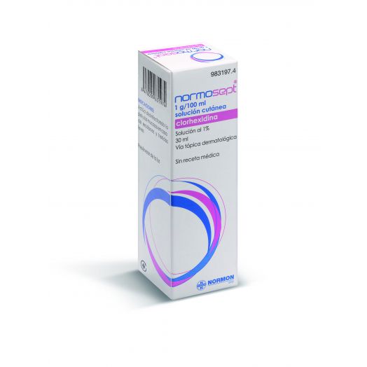 NORMOSEPT 10 mg/ ml SOLUCION CUTANEA , 1 frasco de 30 ml