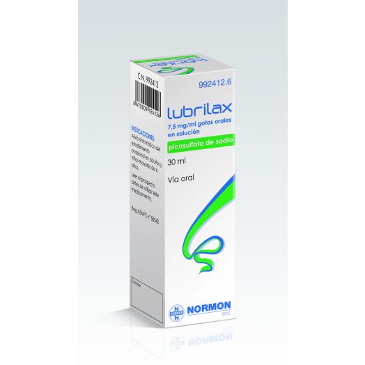 LUBRILAX 7,5 mg/ml GOTAS ORALES EN SOLUCION , 1 frasco de 30 ml
