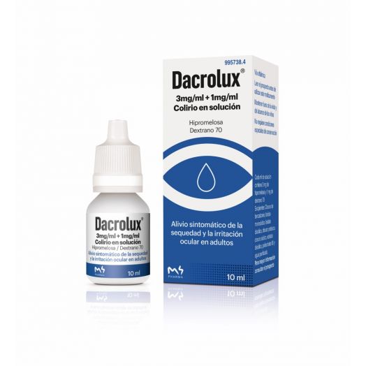 DACROLUX 3MG/ML +1MG/ML COLIRIO EN SOLUCIÓN , 1 frasco de 10 ml