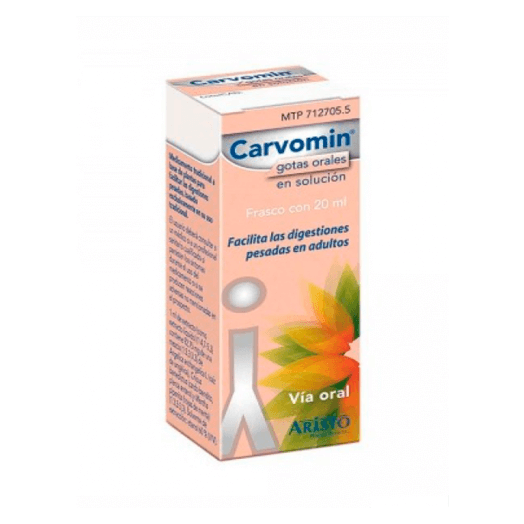 Carvomin Gotas Orales En Solucion, 1 Frasco De 20 Ml