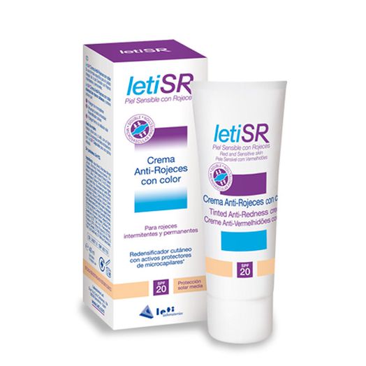 Leti SR Crema Facial Anti-Rojeces Con Color