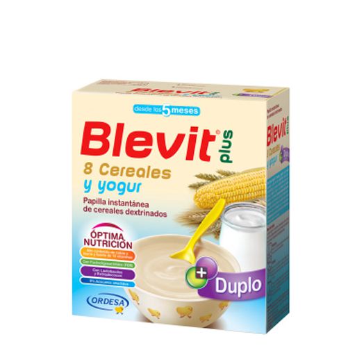 Papilla Blevit Plus Duplo 8 Cereales y Yogurt