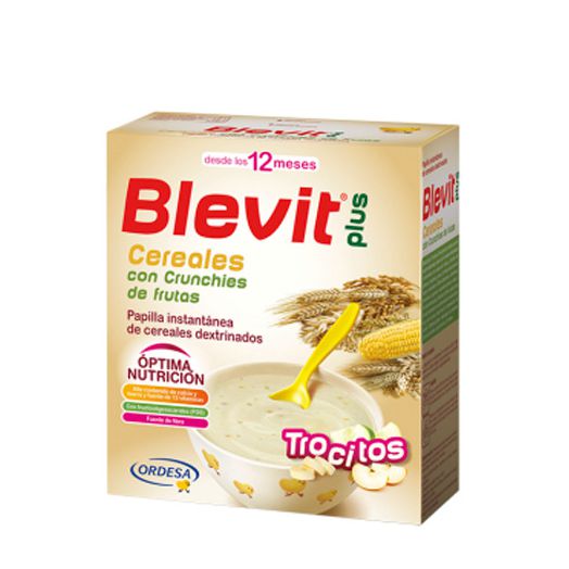 Papilla Blevit Plus Trocitos Cereales con Crunchies de Frutas