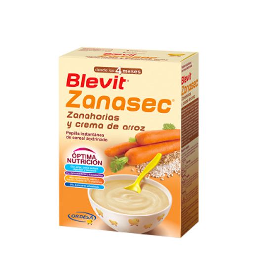 Papilla Blevit Zanasec Zanahorias y Crema de Arroz