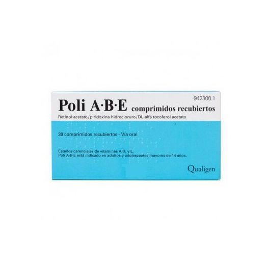 Poli A·B·E Comprimidos Recubiertos , 30 Grageas